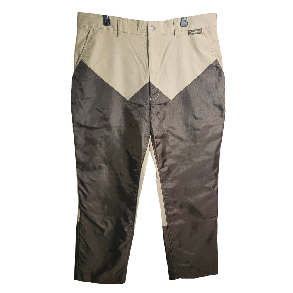 Gamehide Mens 40x31‎ Upland Hunting Briar Pants Tan Brown Brush Guards 912